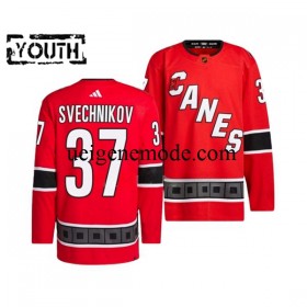 Kinder Carolina Hurricanes Eishockey Trikot ANDREI SVECHNIKOV 37 Adidas 2022-2023 Reverse Retro Rot Authentic